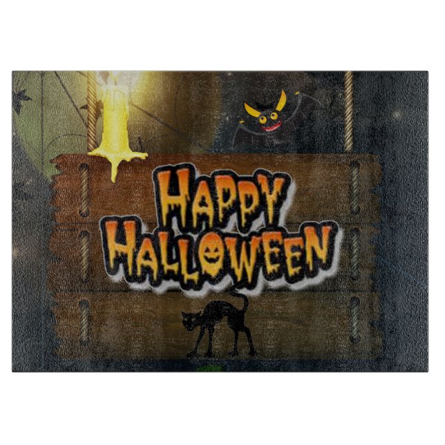 Happy Halloween Cutting Board (Front)
