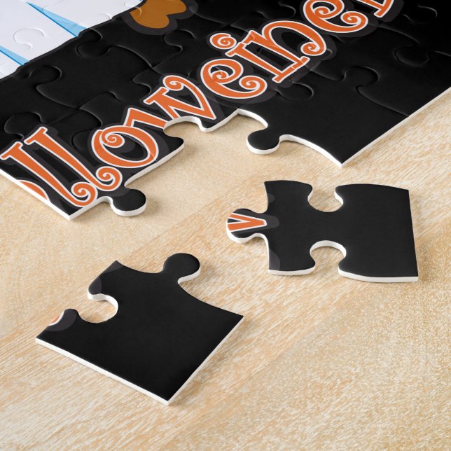 Happy Halloween Dachshund Jigsaw Puzzle (Side)