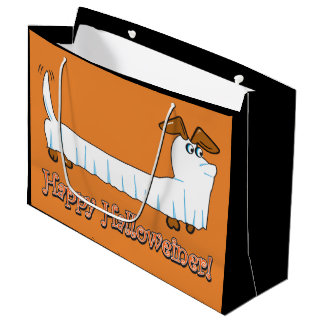 Happy Halloween Dachshund Large Gift Bag
