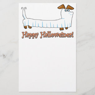 Happy Halloween Dachshund Stationery
