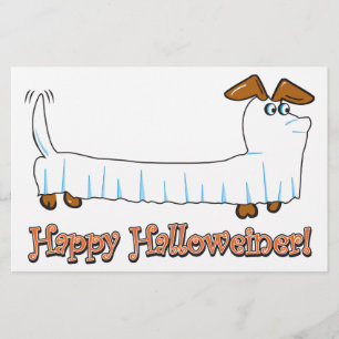 Happy Halloween Dachshund Stationery