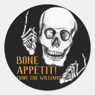 Happy Halloween dad joke Classic Round Sticker