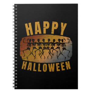 HAPPY HALLOWEEN DANCING SKELETON NOTEBOOK