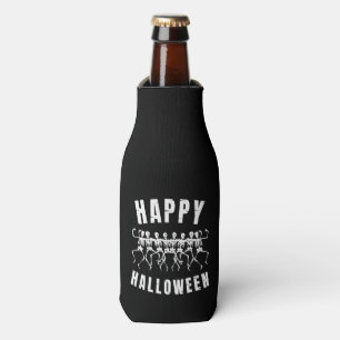 HAPPY HALLOWEEN DANCING SKELETONS BOTTLE COOLER
