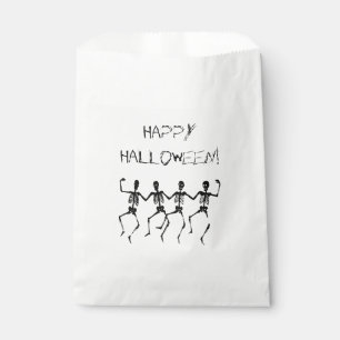 Happy Halloween Dancing Skeletons Favour Bags