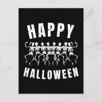HAPPY HALLOWEEN DANCING SKELETONS