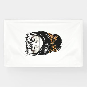 Happy Halloween Day 2021 Halloween Leopard Mum Banner