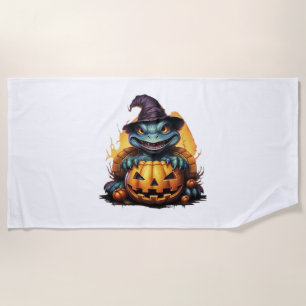 Happy Halloween Day - Funny Halloween Classic T-Sh Beach Towel