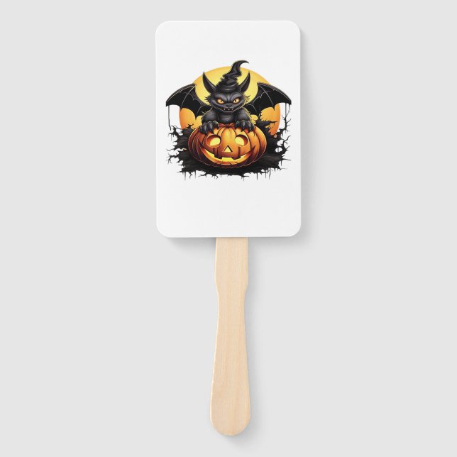 Happy Halloween Day - Funny Halloween Classic T-Sh Hand Fan (Front)