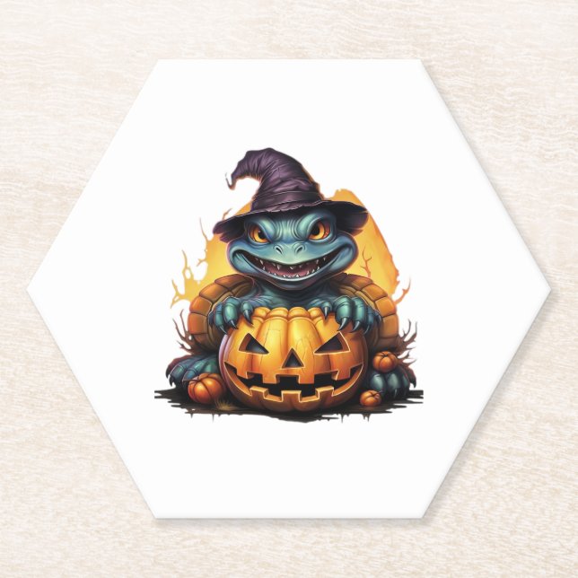 Happy Halloween Day - Funny Halloween Classic T-Sh Paper Coaster (Front)