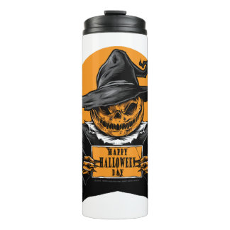 happy halloween day t shirt halloween thermal tumbler