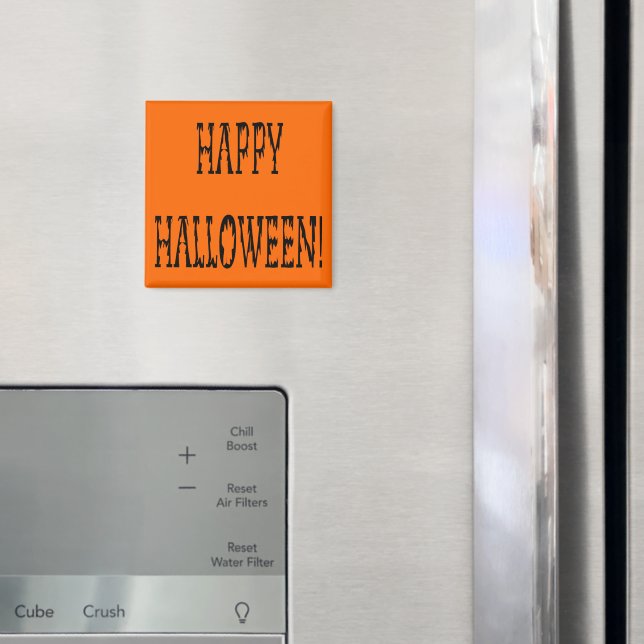 Happy Halloween Deadworld Text Magnet (In Situ (Fridge))