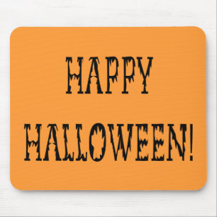 Happy Halloween Deadworld Text Mouse Mat