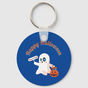 Happy Halloween Deep Blue keyChain
