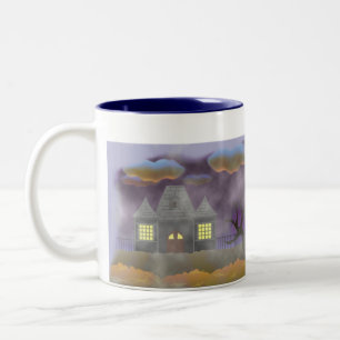 Happy Halloween- design 1 Two-Tone Coffee Mug