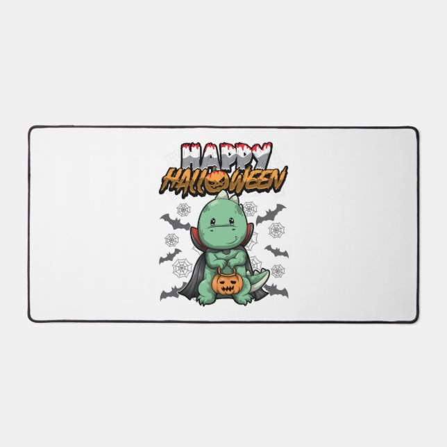 Happy Halloween Disguised Dragon Desk Mat (Front)