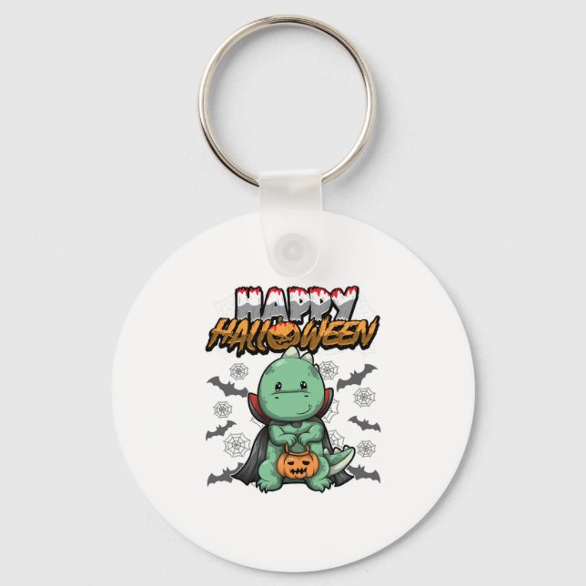 Happy Halloween Disguised Dragon Key Ring (Front)