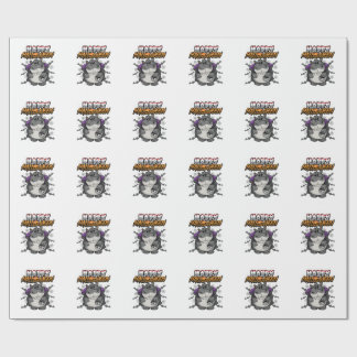 Happy Halloween Disguised Hippopotamus Wrapping Paper