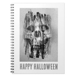 Happy Halloween. Distressed skull Notebook