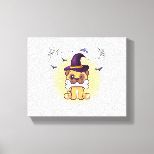Happy Halloween Dog Canvas Print