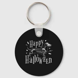 Happy Halloween Dog - Funny Halloween T-Shirt1 Key Ring