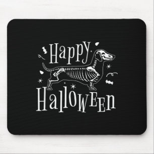 Happy Halloween Dog - Funny Halloween T-Shirt1 Mouse Mat