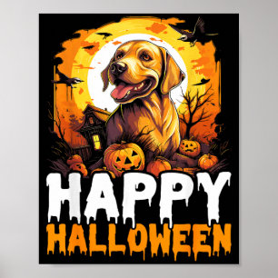 Happy Halloween Dog Poster