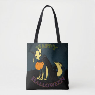 Happy Halloween Dog Tote Bag