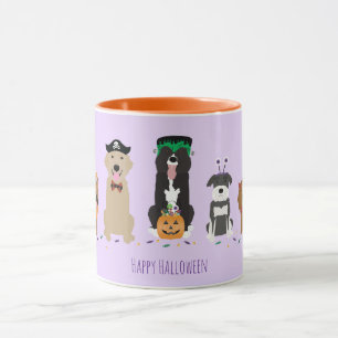 Happy Halloween Dogs Purple Mug