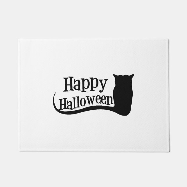 happy halloween     doormat (Front)