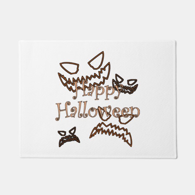 happy Halloween        Doormat (Front)