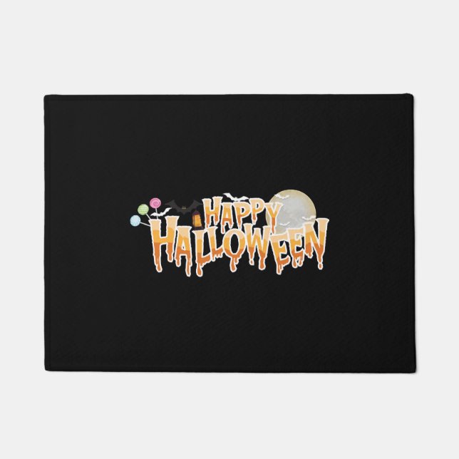 happy halloween                   doormat (Front)