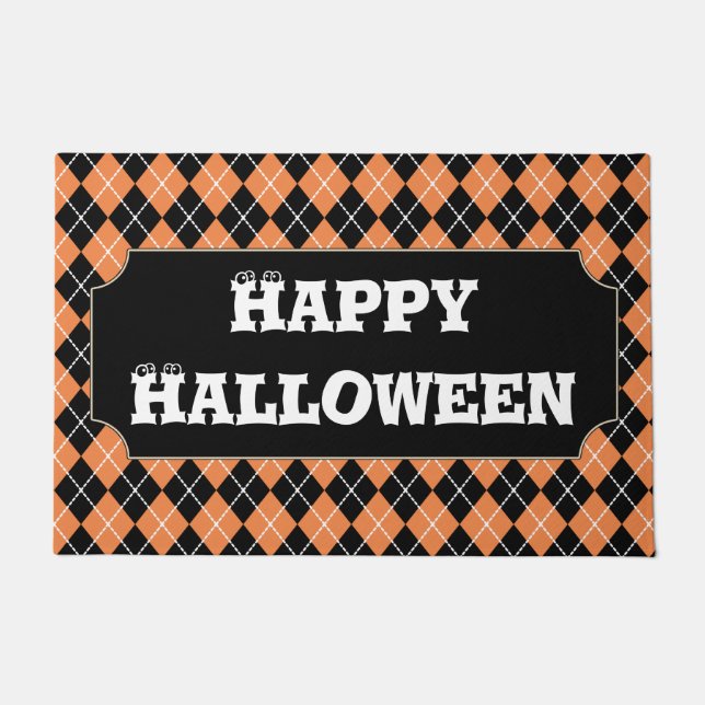 Happy Halloween Doormat Rug Decor (Front)