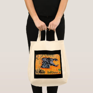 Happy Halloween Dragon Fire Tote Bag
