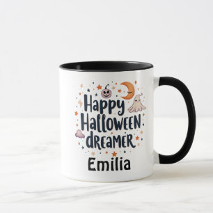 Happy Halloween Dreamer Custom Name Coffee Mug
