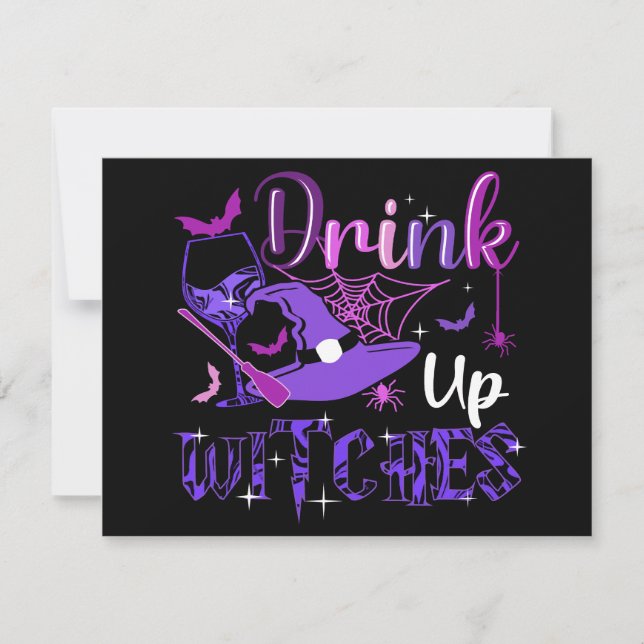 Happy Halloween- Drink up Witches Card (Front)