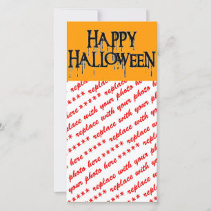 Happy Halloween Drippy Text Image Holiday Card