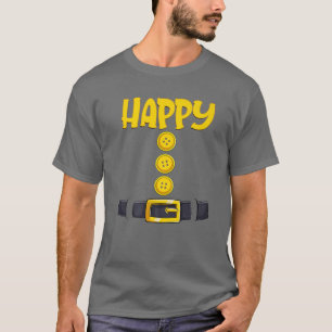 Happy Halloween Dwarf Costume Colour Matching T-Shirt
