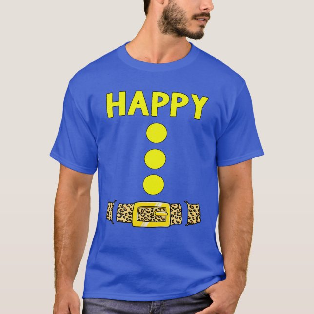 Happy Halloween Dwarf Costume Gifts Idea Happy Dwa T-Shirt (Front)