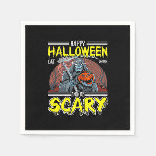 Happy Halloween Eat Drink And Be Scary Cool Napkin
