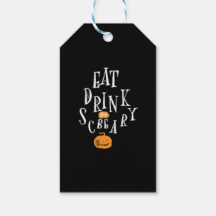 Happy Halloween Eat Drink And Be Scary Gift Tags