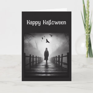 Happy Halloween Edgar Allan Poe Raven Poem Card