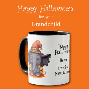 Happy Halloween Elephant Kids Mug