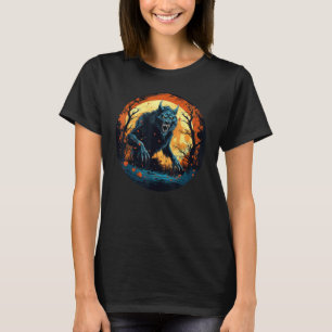 Happy Halloween Events with this creepy Werewolf C T-Shirt