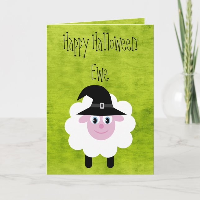 Happy Halloween Ewe Card (Front)