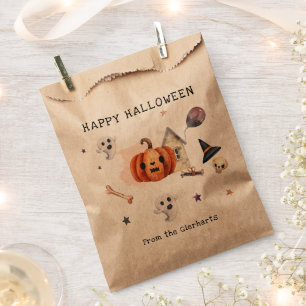 Happy Halloween Fall Family Party Skull Favour Bags