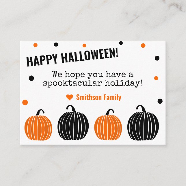 Happy Halloween Family Card (Front)