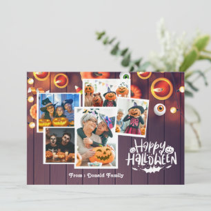 Happy Halloween Family Photo Card