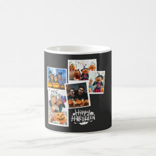 Happy Halloween Family Photo Collage Mug