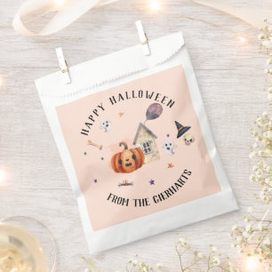 Happy Halloween Family Treats Custom Party Favour Bags